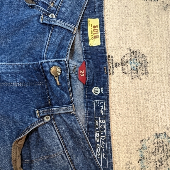 design lap super skinny Jeans Sz 29 - Picture 6 of 6